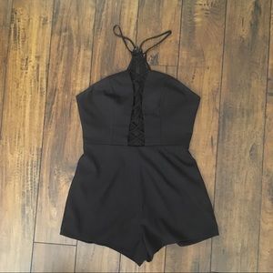 Black Criss Cross Romper